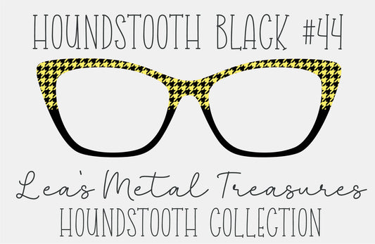 Houndstooth Black 44 Eyewear Frame Toppers COMES WITH MAGNETS