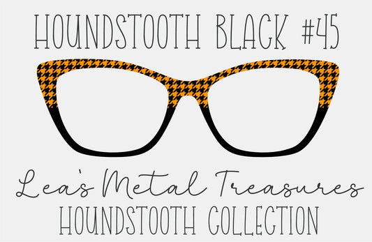 Houndstooth Black 45 Eyewear Frame Toppers COMES WITH MAGNETS