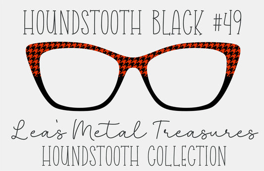 Houndstooth Black 49 Eyewear Frame Toppers COMES WITH MAGNETS