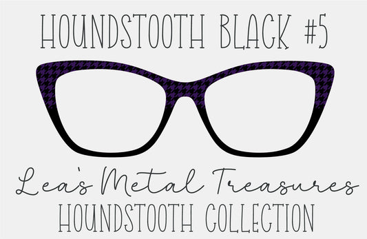 Houndstooth Black 5 Eyewear Frame Toppers COMES WITH MAGNETS