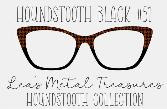 Houndstooth Black 51 Eyewear Frame Toppers COMES WITH MAGNETS