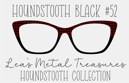 Houndstooth Black 52 Eyewear Frame Toppers COMES WITH MAGNETS