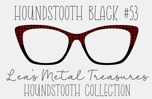 Houndstooth Black 53 Eyewear Frame Toppers COMES WITH MAGNETS