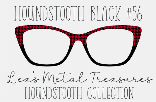 Houndstooth Black 56 Eyewear Frame Toppers COMES WITH MAGNETS