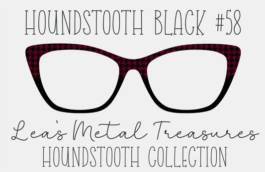 Houndstooth Black 58 Eyewear Frame Toppers COMES WITH MAGNETS