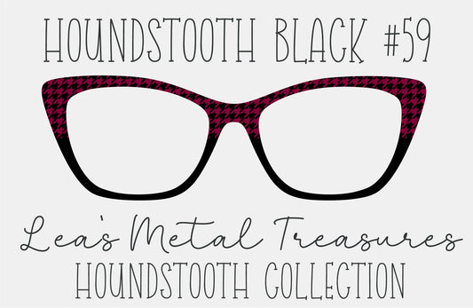 Houndstooth Black 59 Eyewear Frame Toppers COMES WITH MAGNETS