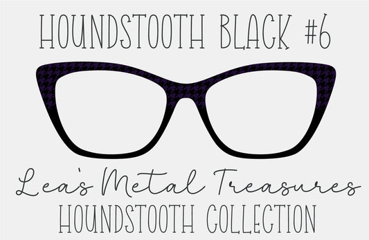 Houndstooth Black 6 Eyewear Frame Toppers COMES WITH MAGNETS