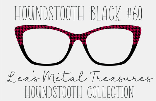 Houndstooth Black 60 Eyewear Frame Toppers COMES WITH MAGNETS