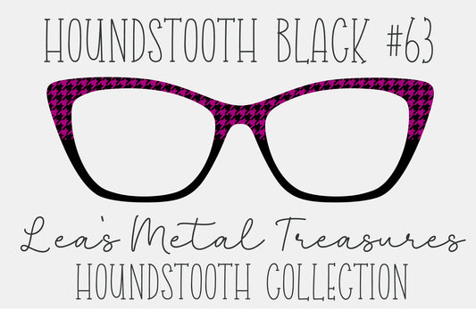 Houndstooth Black 63 Eyewear Frame Toppers COMES WITH MAGNETS