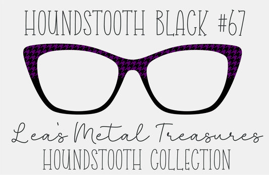 Houndstooth Black 67 Eyewear Frame Toppers COMES WITH MAGNETS