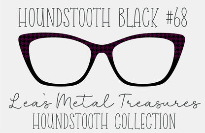 Houndstooth Black 68 Eyewear Frame Toppers COMES WITH MAGNETS