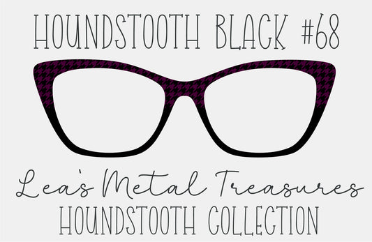 Houndstooth Black 68 Eyewear Frame Toppers COMES WITH MAGNETS