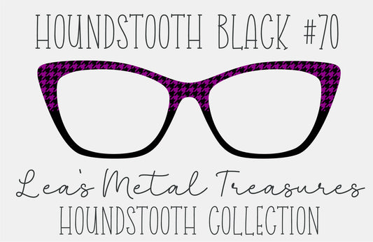 Houndstooth Black 70 Eyewear Frame Toppers COMES WITH MAGNETS