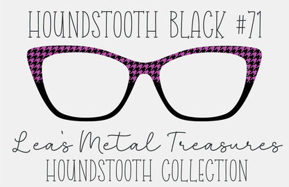 Houndstooth Black 71 Eyewear Frame Toppers COMES WITH MAGNETS