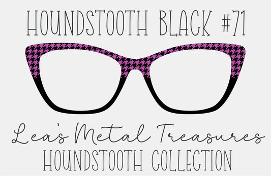 Houndstooth Black 71 Eyewear Frame Toppers COMES WITH MAGNETS