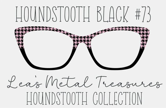 Houndstooth Black 73 Eyewear Frame Toppers COMES WITH MAGNETS