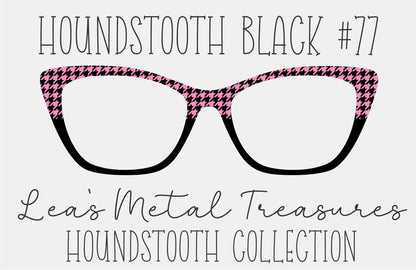 Houndstooth Black 77 Eyewear Frame Toppers COMES WITH MAGNETS