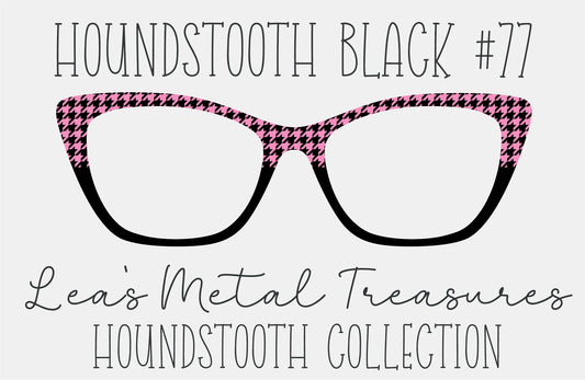 Houndstooth Black 77 Eyewear Frame Toppers COMES WITH MAGNETS