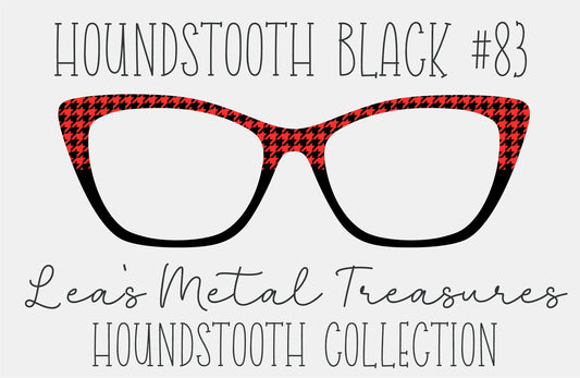 Houndstooth Black 83 Eyewear Frame Toppers COMES WITH MAGNETS