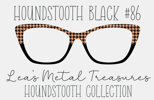 Houndstooth Black 86 Eyewear Frame Toppers COMES WITH MAGNETS