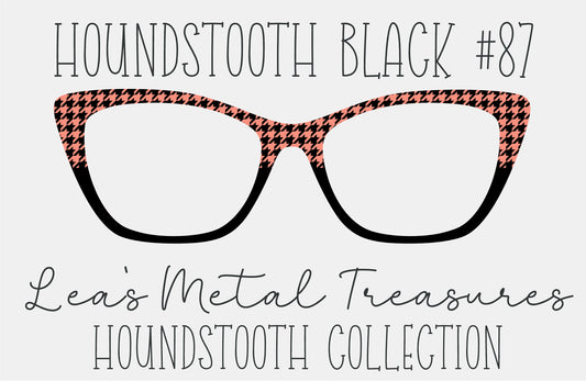 Houndstooth Black 87 Eyewear Frame Toppers COMES WITH MAGNETS