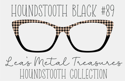 Houndstooth Black 89 Eyewear Frame Toppers COMES WITH MAGNETS