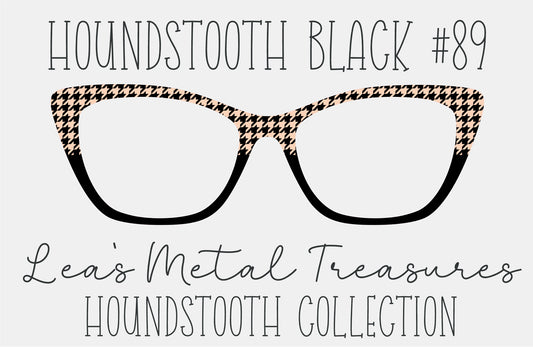 Houndstooth Black 89 Eyewear Frame Toppers COMES WITH MAGNETS