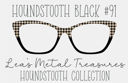Houndstooth Black 91 Eyewear Frame Toppers COMES WITH MAGNETS