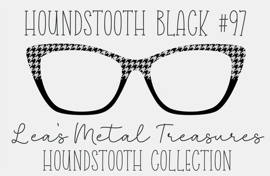 Houndstooth Black 97 Eyewear Frame Toppers COMES WITH MAGNETS