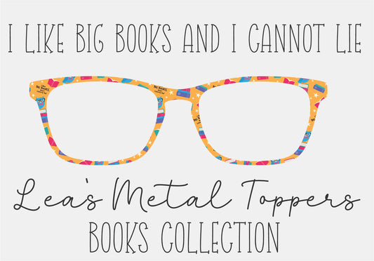 I LIKE BIG BOOKS Eyewear Frame Toppers COMES WITH MAGNETS