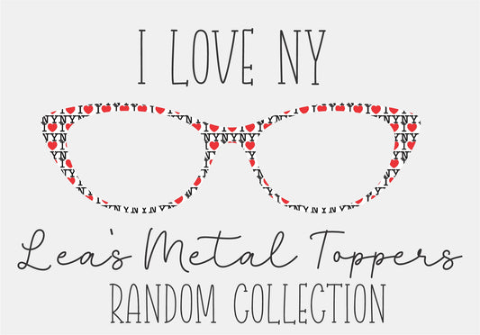 I LOVE NY Eyewear Frame Toppers COMES WITH MAGNETS