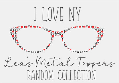 I LOVE NY Eyewear Frame Toppers COMES WITH MAGNETS