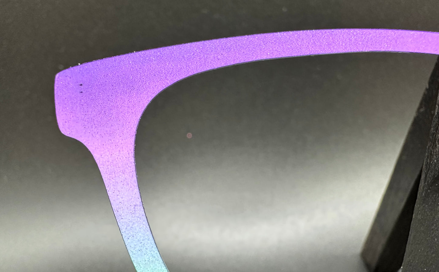 READY TO SHIP CLEARANCE Crissy PURPLE TO YELLOW GRADIENT ON PEARL WHITE Eyewear Frame Toppers Comes with Magnets 10/1/2024