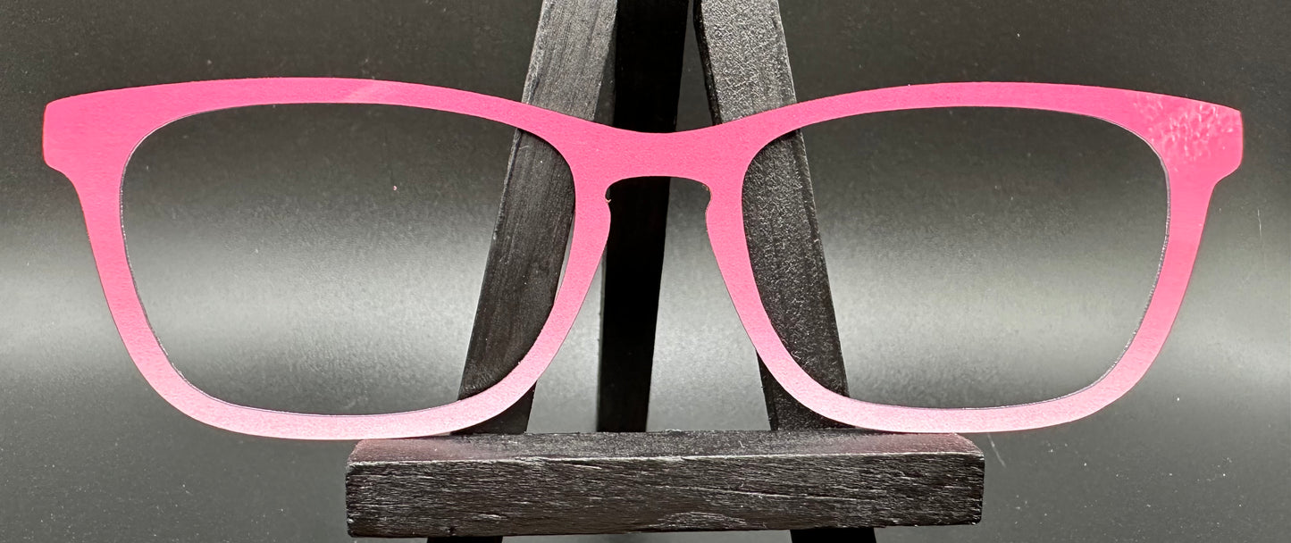 READY TO SHIP Crissy ROSE GRADIENT ON GLOSS WHITE Eyewear Frame Toppers Comes with Magnets 10/1/2024