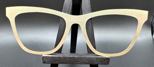 READY TO SHIP Haley NAKED SATIN CHAMPAGNE Eyewear Frame Toppers Comes with Magnets