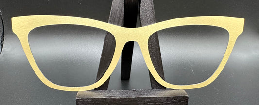 READY TO SHIP Haley NAKED MATTE GOLD Eyewear Frame Toppers Comes with Magnets