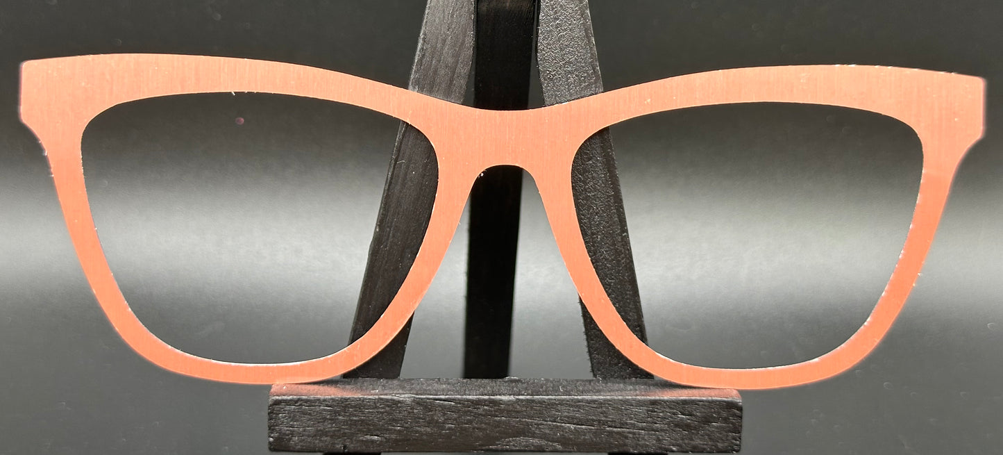 READY TO SHIP Haley NAKED BRUSHED ROSE GOLD Eyewear Frame Toppers Comes with Magnets