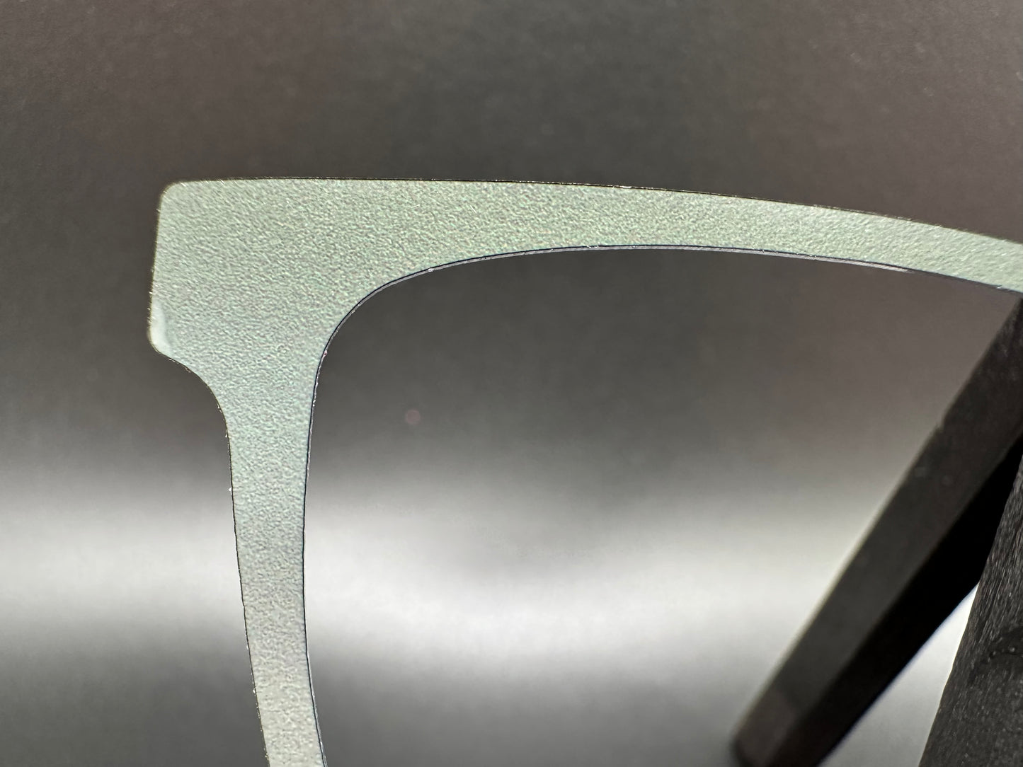 READY TO SHIP CLEARANCE Korbin MYSTERY GRAY GRADIENT ON MATTE WHITE Eyewear Frame Toppers Comes with Magnets 10/6/2024