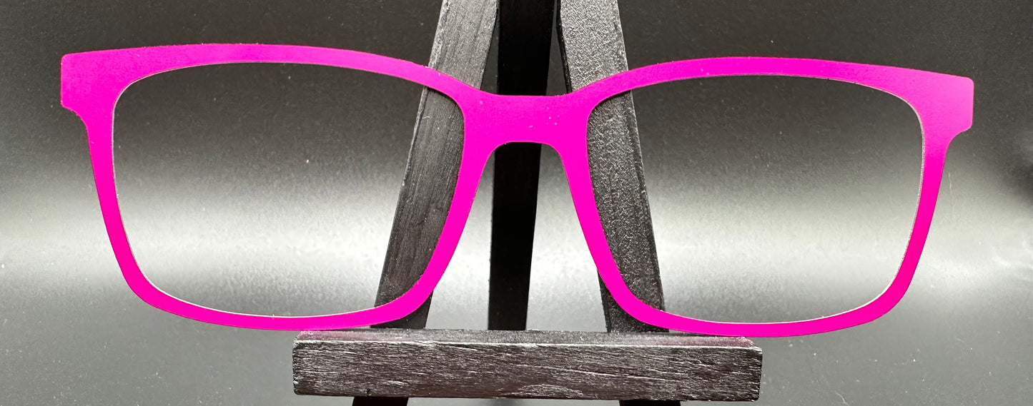 READY TO SHIP CLEARANCE Korbin MYSTERY SOLID PURPLE ON MATTE WHITE Eyewear Frame Toppers Comes with Magnets 10/6/2024