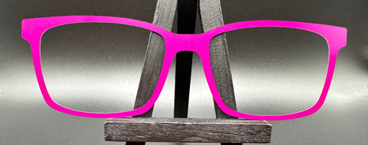 READY TO SHIP CLEARANCE Korbin MYSTERY SOLID PURPLE ON MATTE WHITE Eyewear Frame Toppers Comes with Magnets 10/6/2024