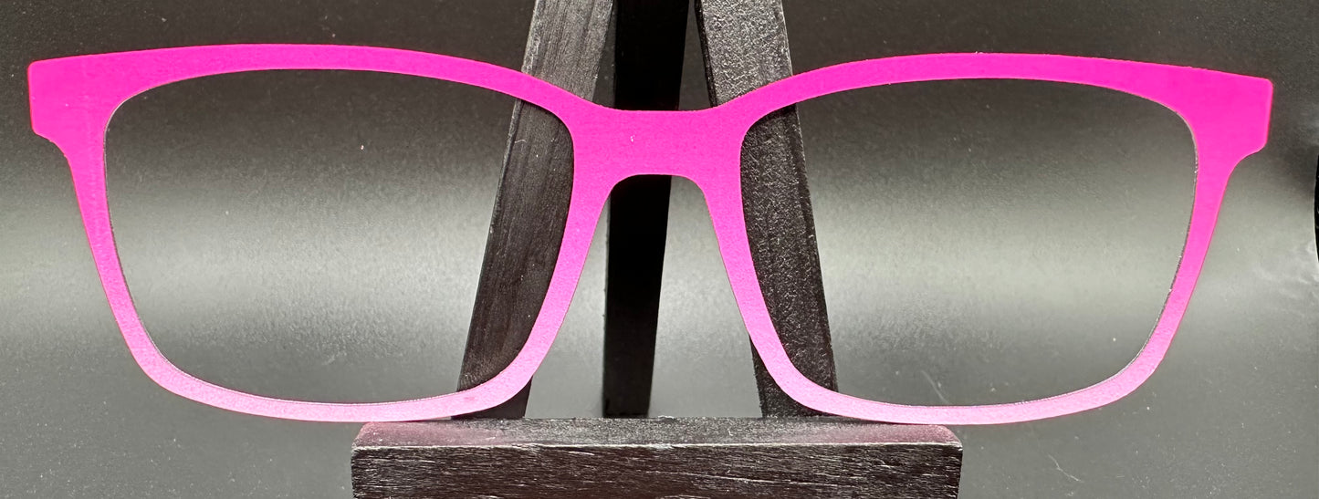 READY TO SHIP CLEARANCE Korbin PINKALICIOUS OMBRE ON MATTE WHITE Eyewear Frame Toppers Comes with Magnets 10/6/2024