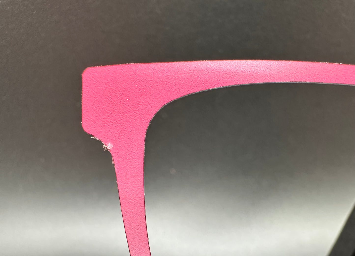 READY TO SHIP CLEARANCE Korbin ROSE GRADIENT ON MATTE WHITE Eyewear Frame Toppers Comes with Magnets 10/6/2024