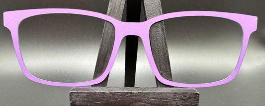 READY TO SHIP CLEARANCE Korbin Thick MYSTERY SOLID PURPLE ON PEARL SILVER Eyewear Frame Toppers Comes with Magnets 10/6/2024