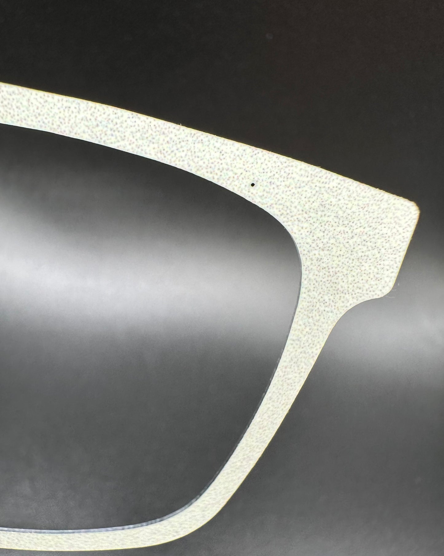 READY TO SHIP CLEARANCE Korbin MYSTERY SOLID CREAM ON MATTE WHITE Eyewear Frame Toppers Comes with Magnets 10/6/2024