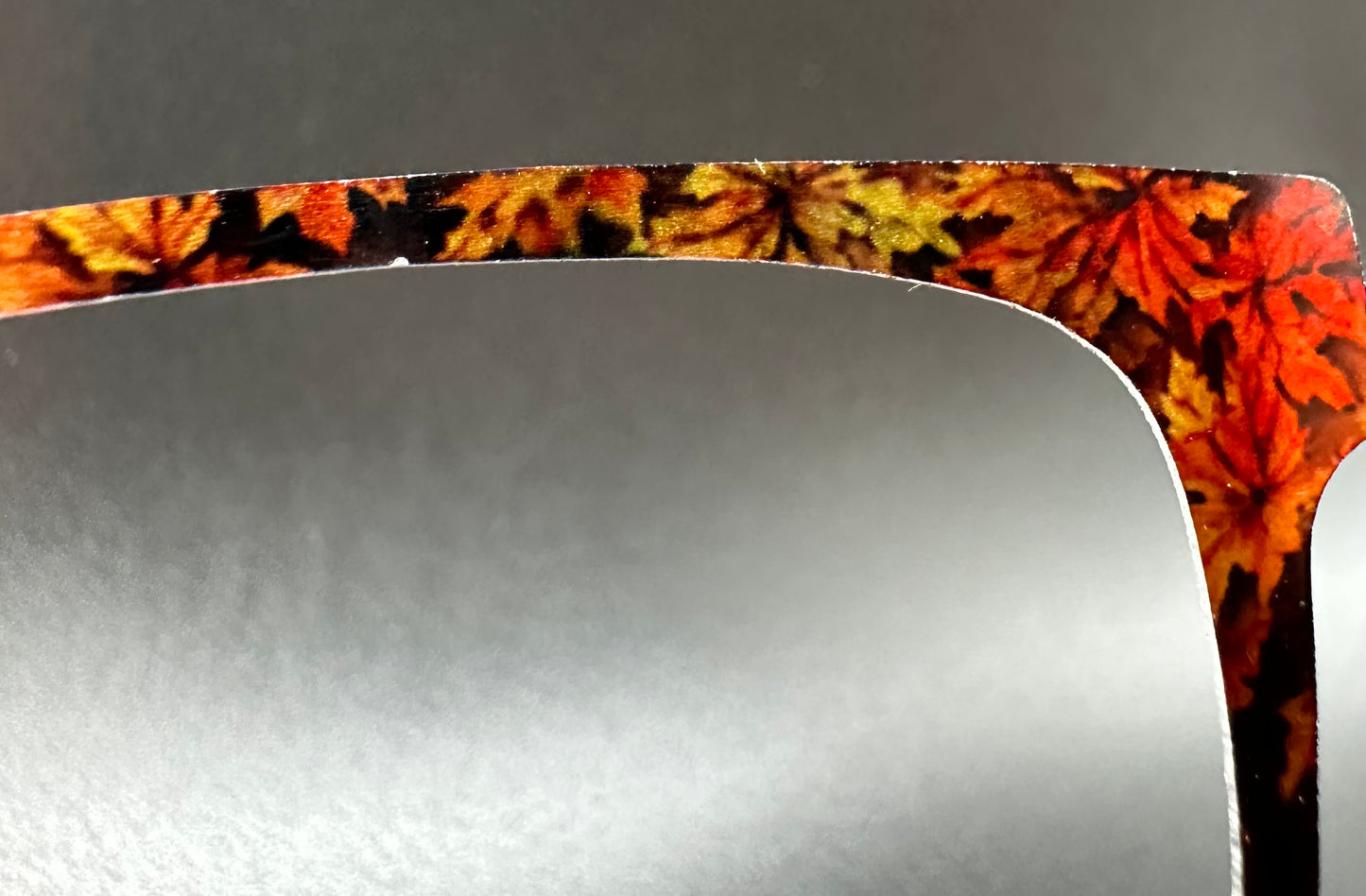 READY TO SHIP CLEARANCE Korbin GORGEOUS AUTUMN LEAVES ON MIRROR GOLD Eyewear Frame Toppers Comes with Magnets 10/6/2024