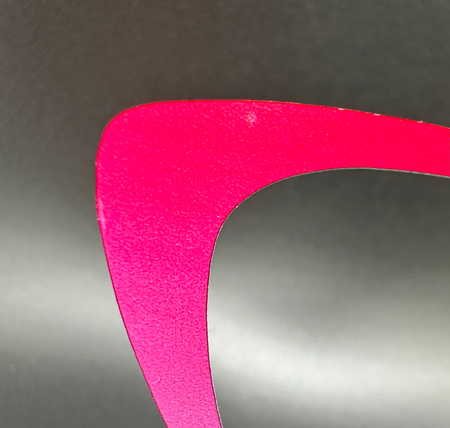 READY TO SHIP CLEARANCE Emma MYSTERY PINK GRADIENT ON MATTE WHITE Eyewear Frame Toppers Comes with Magnets 10/7/2024