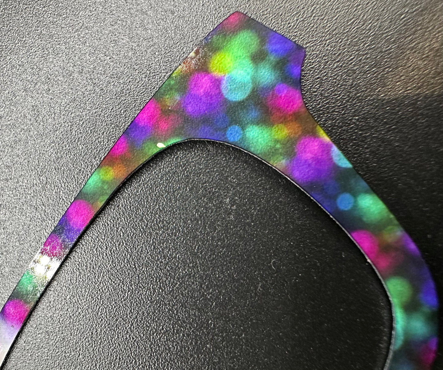 READY TO SHIP CLEARANCE Frankie Thick JEWEL TONE BOKEH ON GLOSS WHITE Eyewear Frame Toppers Comes with Magnets