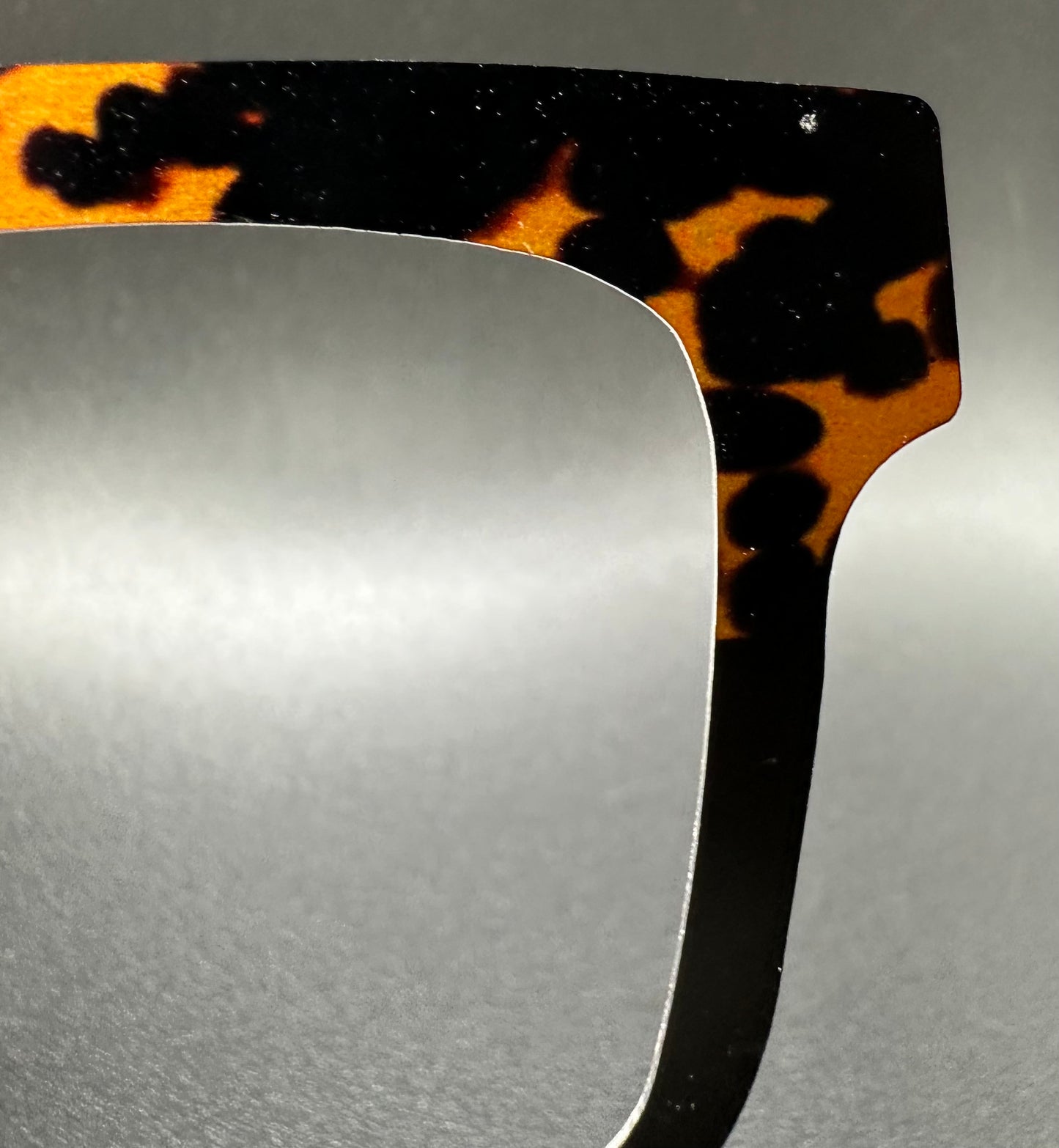 READY TO SHIP CLEARANCE Darcy TORTOISESHELL SPLIT ON MATTE GOLD Eyewear Frame Toppers Comes with Magnets