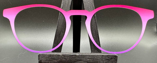 READY TO SHIP CLEARANCE Sonora RED PINK PURPLE GRADIENT ON MATTE WHITE Eyewear Frame Toppers Comes with Magnets