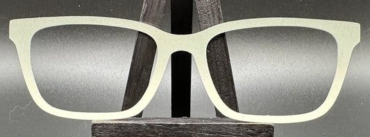 READY TO SHIP CLEARANCE Lori MYSTERY GRAY GRADIENT ON MATTE WHITE Eyewear Frame Toppers Comes with Magnets